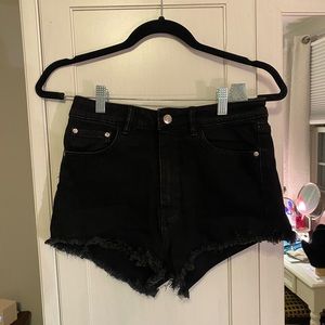 Black Zara Jean Shorts